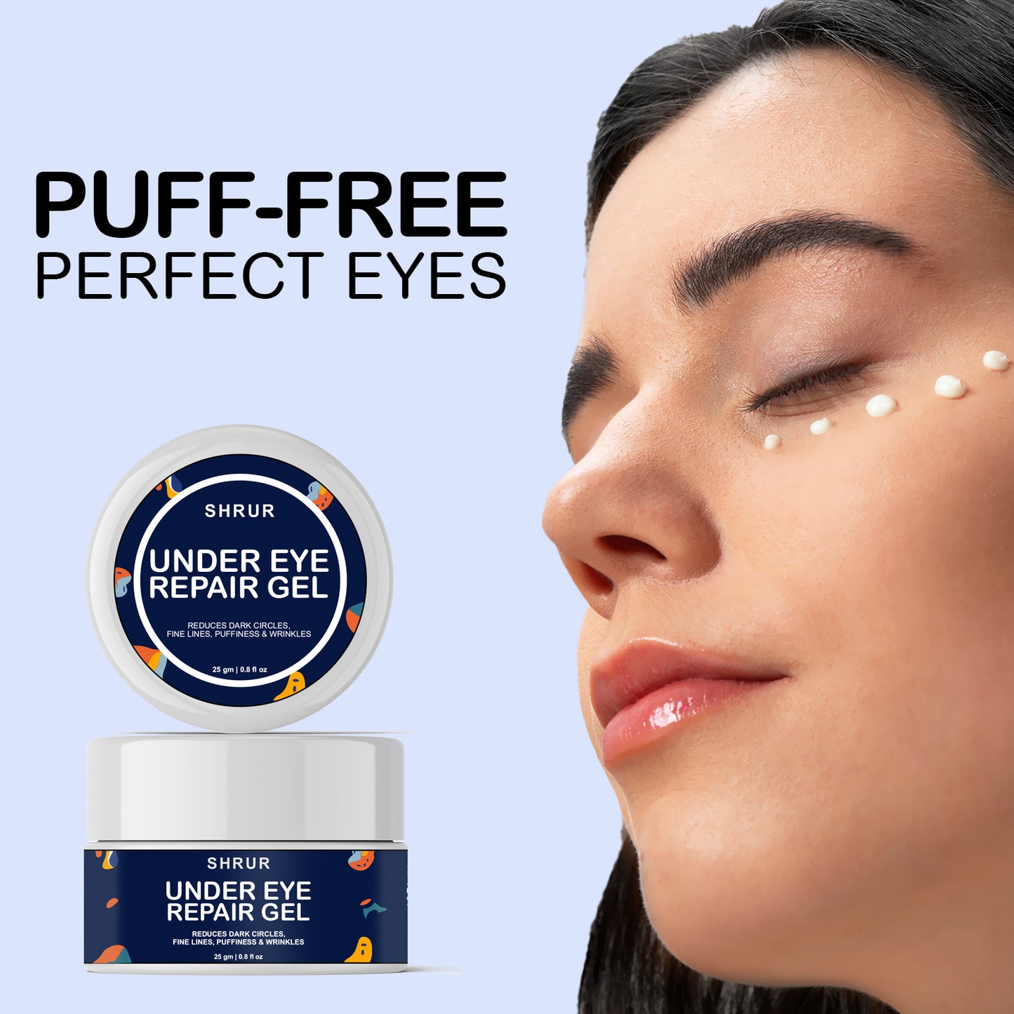 SHRUR Under Eye Cream for Dark Circles Removal | 25g