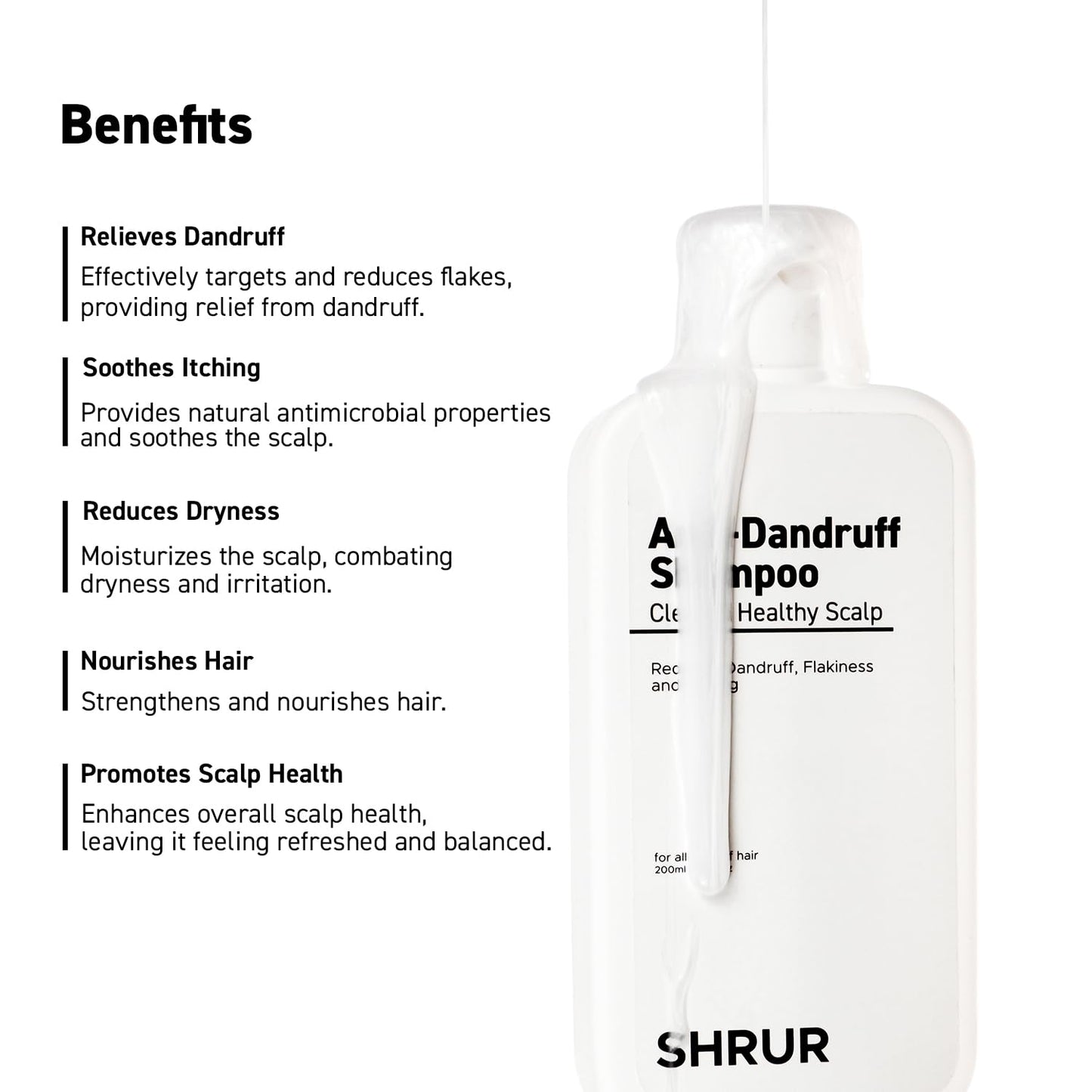 SHRUR Anti Dandruff Shampoo | 200ml