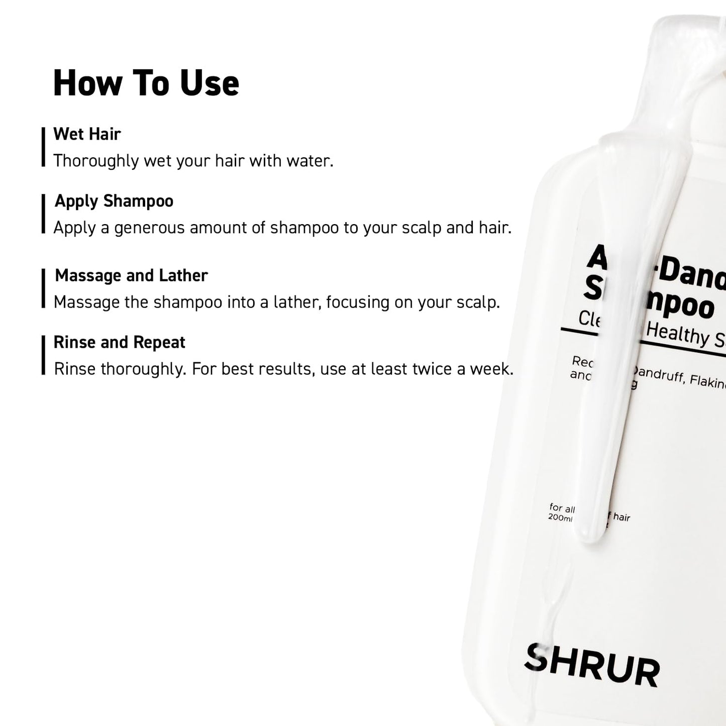 SHRUR Anti Dandruff Shampoo | 200ml