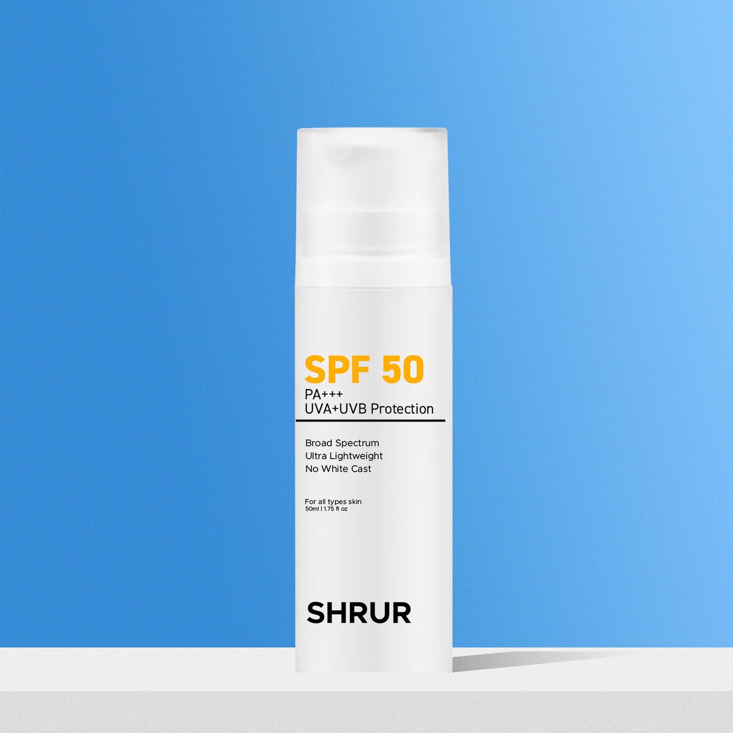 SHRUR SPF 50 Sunscreen Spray UVA+UVB, PA +++ (50 ml)